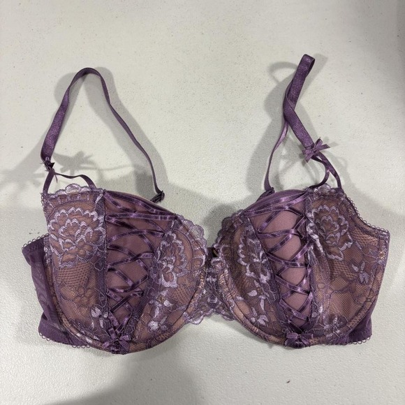 Adore Me Other - Adore Me Bra Women Size 36 DDD Purple Enny Contour Balconette Sexy